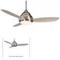 thumbnail image 1 of Minka-Aire Concept I Wet 52-Inch 3-Blade LED Ceiling Fan in Brushed Nickel Wet Finish W/ Silver Blades & White Opal Glass - F476L-BNW, 1 of 2