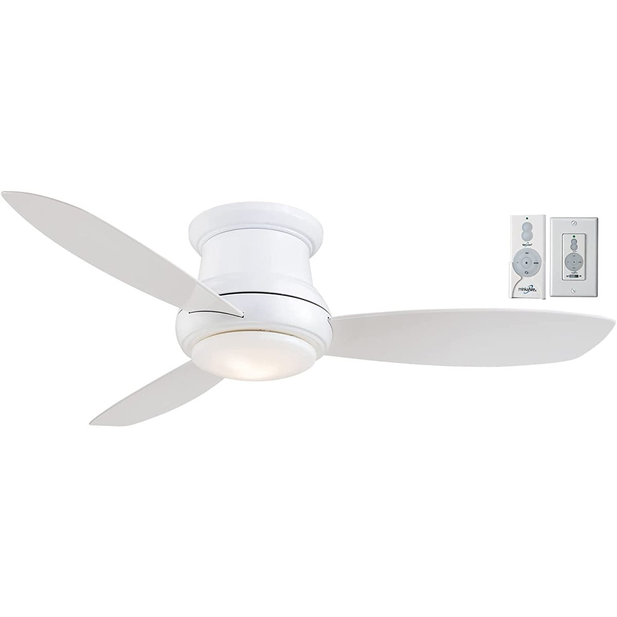 Minka-Aire Concept™ II - LED 52" Ceiling Fan with 3 blades - White w/ Extra Wall Control - F519L-WH-W