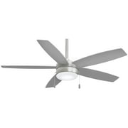 Minka-Aire F673L-BN/SL Airetor 52" Ceiling Fan, Brushed Nickel