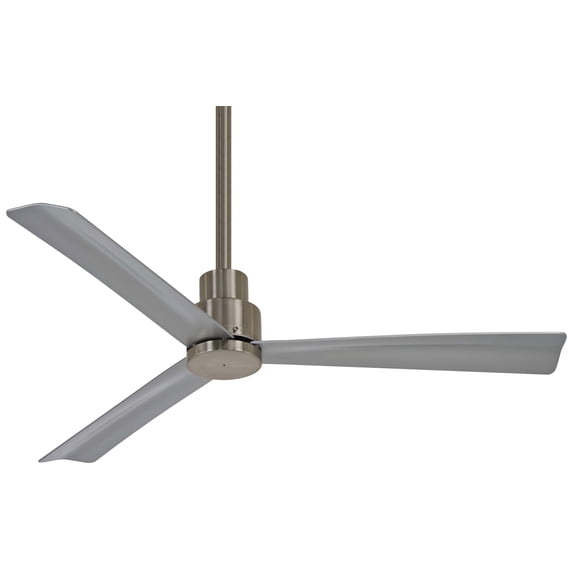Ceiling Fan In Transitional Style 12.75 Inches Tall By 44 Inches Wide-Brushed Nickel Wet Finish-Silver Blade Color Minka Aire Fans F786-Bnw