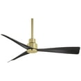 thumbnail image 1 of 44" Minka Aire Simple Soft Brass Wet Ceiling Fan with Remote Control, 1 of 7