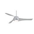 thumbnail image 1 of Minka-Aire F803-SL, Artemis Silver 58" Ceiling Fan with Light & Wall Control, 1 of 9