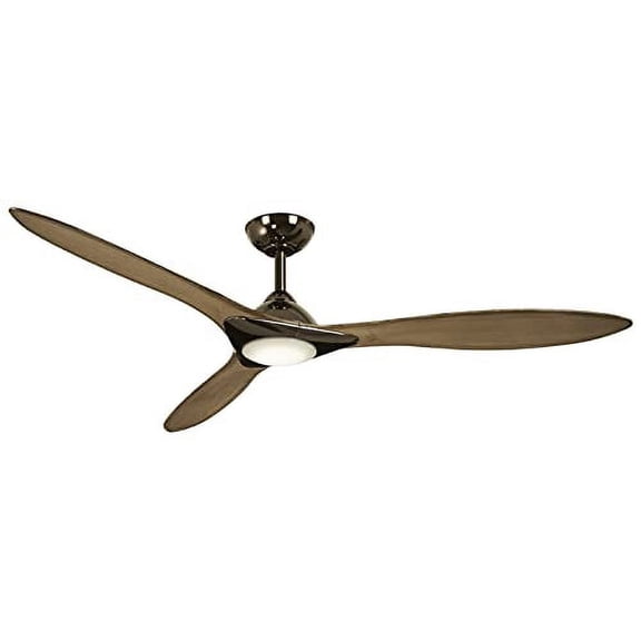 Minka-Aire F868L-GM/SG Sleek 60 Inch Smart Ceiling Fan with DC Motor and LED Light in Gun Metal Finish and Seashore Gray Blades Compatible with Alexa, Nest, Ecobee, Google Home and iOS/Android App