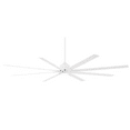 thumbnail image 1 of Minka-Aire F896L-84-WHF | 84" Xtreme H20 Outdoor/Indoor 8 Blade Ceiling Fan | Quiet 6 Speed Reverisble DC Motor | Includes Hand Remote, Downrod, Light Kit | Smart Home Adaptable | Flat White, 1 of 1
