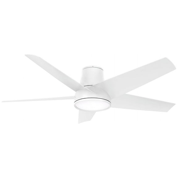58" Minka Aire Chubby II Flat White LED Hugger Smart Ceiling Fan
