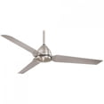 thumbnail image 1 of Minka-Aire Java 54-Inch 3-Blade Ceiling Fan in Brushed Nickel Wet Finish W/ Silver Blades - F753-BNW, 1 of 3