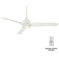thumbnail image 1 of Minka-Aire Java 54-Inch 3-Blade Ceiling Fan in Flat White Finish W/ Flat White Blades & Etched Opal Glass - F753L-WHF, 1 of 10