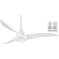 thumbnail image 1 of Minka Aire Light Wave 52'' White Ceiling Fan with Integrated LED Light Kit and Remote Control, 1 of 2