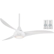 Minka Aire Light Wave 52 White Ceiling Fan with Integrated LED Light Kit and Remote Control
