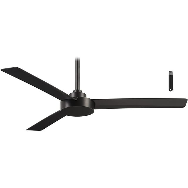 MinkaAire Roto 52" Ceiling Fan with 3 blades Coal w/ Extra Downrod