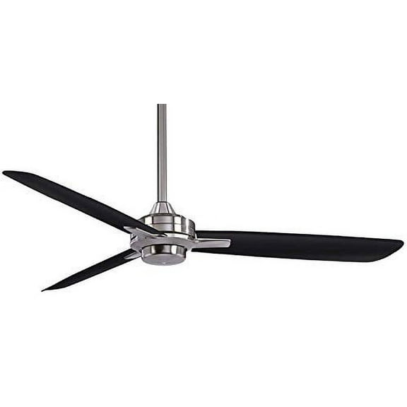 Minka Aire Rudolph 52" Ceiling Fan in Brushed Nickel Finish with Coal Blades