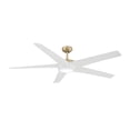 thumbnail image 1 of Minka Aire Skymaster 65" Soft Brass LED Ceiling Fan with Remote Control, 1 of 7
