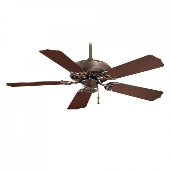 Minka-Aire Sundance 42-Inch 5-Blade Ceiling Fan in Oil Rubbed Bronze Finish W/ Dark Oak All Weather Blades - F572-ORB