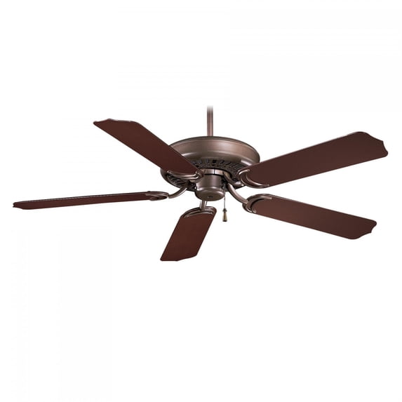 Minka-Aire Sundance 52-Inch 5-Blade Ceiling Fan in Oil Rubbed Bronze Finish W/ Dark Oak All Weather Blades - F571-ORB