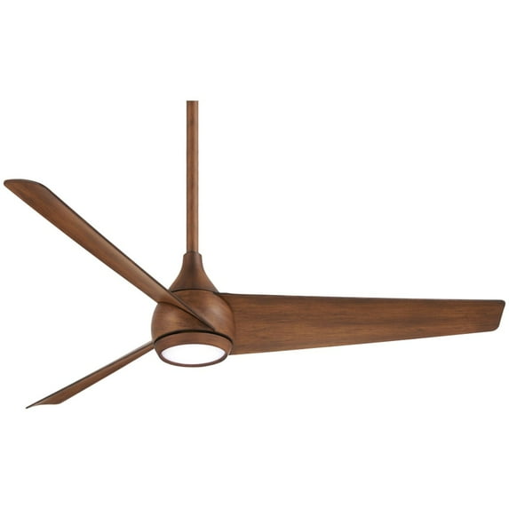 F678L-DK-Minka Aire Fans-Twist - 3 Blade Ceiling Fan with Light Kit-14.5 Inches Tall and 52 Inches Wide-Distressed Koa Finish