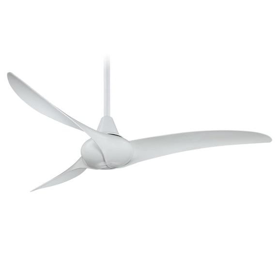 Minka Aire Wave 52" Blade Span White Finish Modern Style Ceiling Mount Indoor Ceiling Fan