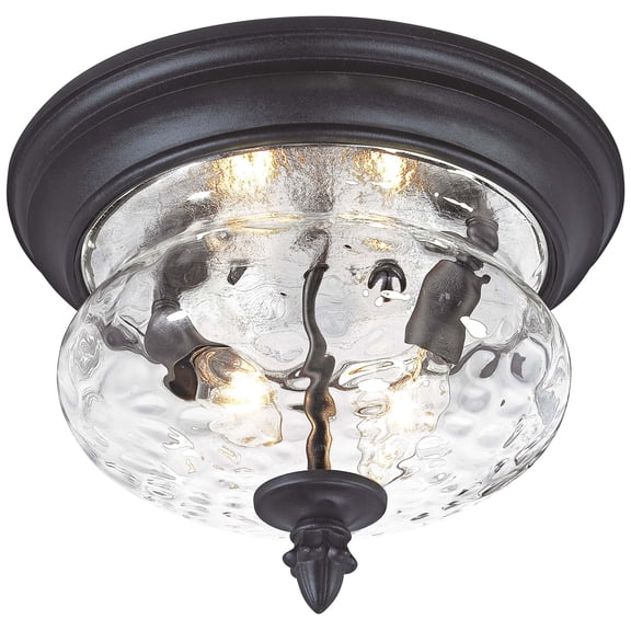 Minka Great Outdoors - Ardmore - 2 Light Outdoor Flush Mount In Traditional