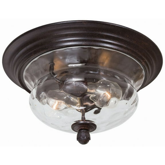 Minka Great Outdoors - Merrimack - 2 Light Outdoor Flush Mount In Traditional