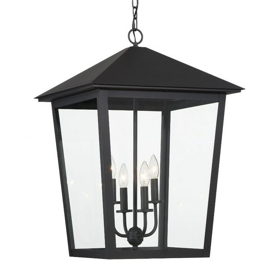 Minka Great Outdoors - Noble Hill - 4 Light Outdoor Chain Hung Pendant-26.5