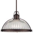 thumbnail image 1 of Minka Lavery 2243-267C 10"H 1 Light Pendant,Dark Brushed Bronze (Plated), 1 of 6
