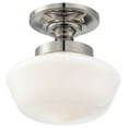 thumbnail image 1 of 1 Light Semi-Flush Mount In Traditional Style 11.25 Inches Tall By 12 Inches Wide-Polished Nickel Finish Minka Lavery 2255-613, 1 of 2