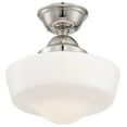 thumbnail image 1 of 2257-613-Minka Lavery-1 Light Semi-Flush Mount in Traditional Style - 14.5 inches tall by 13.75 inches wide-Polished Nickel Finish, 1 of 2