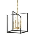 thumbnail image 1 of Minka Lavery 1464 Colwick 4 Light 14" Wide Taper Candle Pendant - Coal Black / Signature, 1 of 2