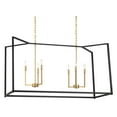 thumbnail image 1 of Minka Lavery 1466 Colwick 6 Light 48" Wide Taper Candle Style Linear Chandelier - Coal, 1 of 2