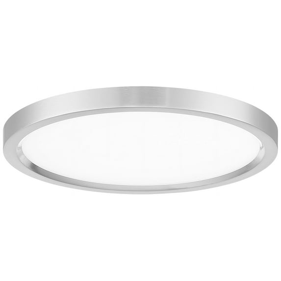 Minka Lavery 15" Wide Round Modern LED Ceiling Light in Nickel