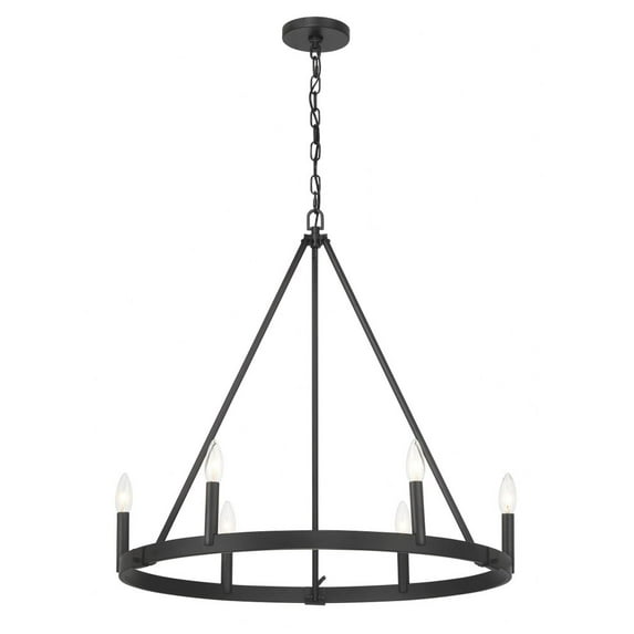 Minka Lavery - Dutton - 6 Light Chandelier-26.88 Inches Tall and 27.75 Inches