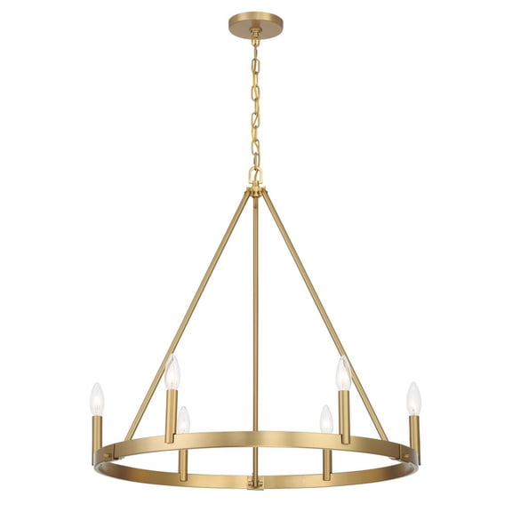 Minka Lavery - Dutton - 6 Light Chandelier-26.88 Inches Tall and 27.75 Inches