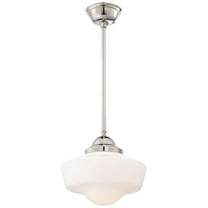 Minka Lavery 2256-613 Minka Schoolhouse 1 Light Pendant in Polished Nickel