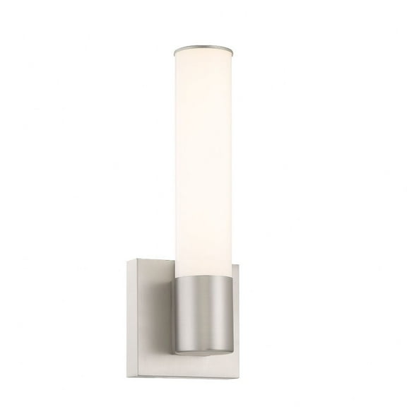 2871-84-L-Minka Lavery-15W 1 LED Round Bath Vanity-14 Inches Tall and 5 Inches Wide-Brushed Nickel Finish