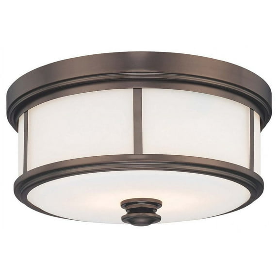 Minka Lavery - 3 Light Flush Mount in Traditional Style - 7 inches tall by 16