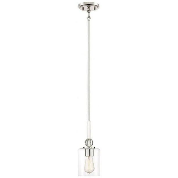 Minka Lavery Studio 5 Bathroom Vanity Light - 4-Light Polished Nickel Fixture (33 Inch)