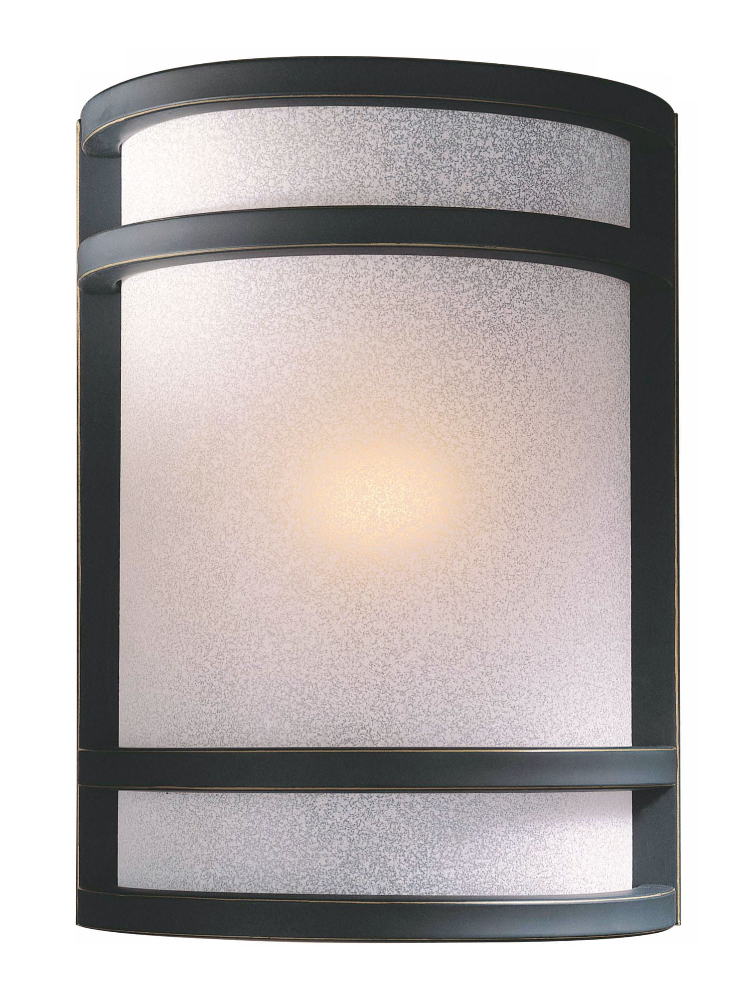 Restoration Bronze Direct Wired Dimmable Sconce with French Scavo Glass
