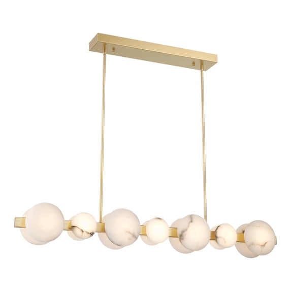 Minka Lavery 3597-864-L Zill 14 Light 48" Wide Led Linear Chandelier - Lily Gold