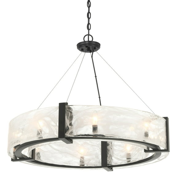 Minka Lavery 3619 Cloud Break 8 Light 33" Wide Suspension Pendant - Coal