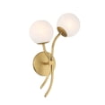 thumbnail image 1 of Minka Lavery 3742 Curven 2 Light 18" Tall Wall Sconce - Brass, 1 of 5