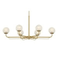 thumbnail image 1 of Minka Lavery 3796 Whitehall 6 Light 46" Long Linear Chandelier - Brass, 1 of 7