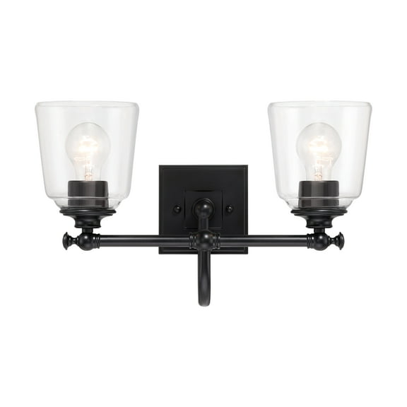 Minka Lavery 4002 Antonia 2 Light 17" Wide Vanity Light - Coal