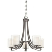 Minka Lavery 4105-172 Parsons Studio 5 Light Chandelier in Smoked Iron