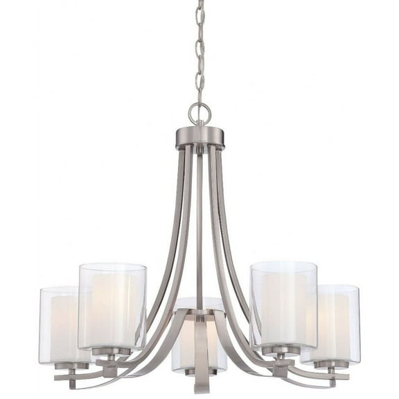 Minka Lavery 4105-84 Parsons Studio 5 Light Chandelier in Brushed Nickel