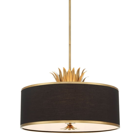 Minka Lavery 4584 Caprio 4 Light 24" Wide Multi Light Pendant - Natural Brushed Brass