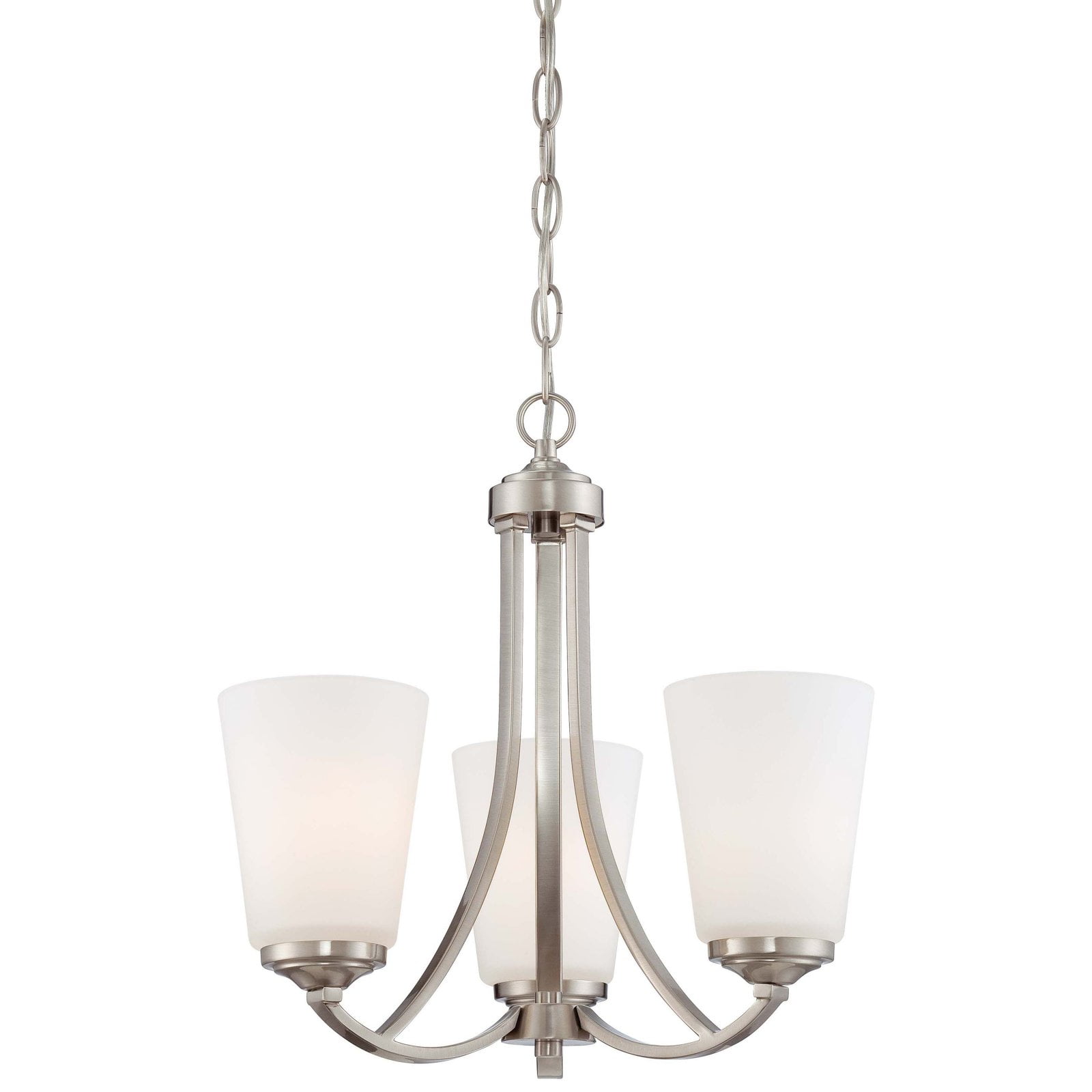 Overland Park 3-Light Mini Chandelier in Brushed Nickel