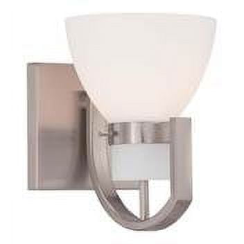 Minka Lavery 5381-84 Hudson Bay 1 Light Bathroom in Brushed Nickel,