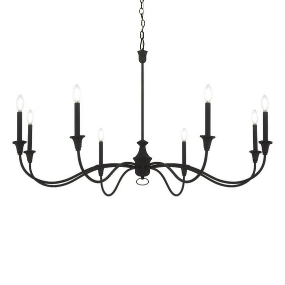 8 Light Chandelier-31.25 Inches Tall And 48 Inches Wide -Traditional Installation Minka Lavery 6258-076