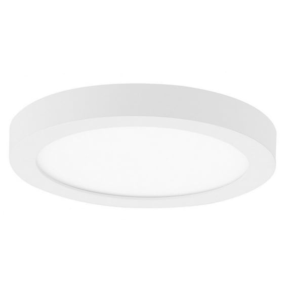 Minka Lavery - 7.5 Inch 15W 1 LED Round Flush Mount-White Finish