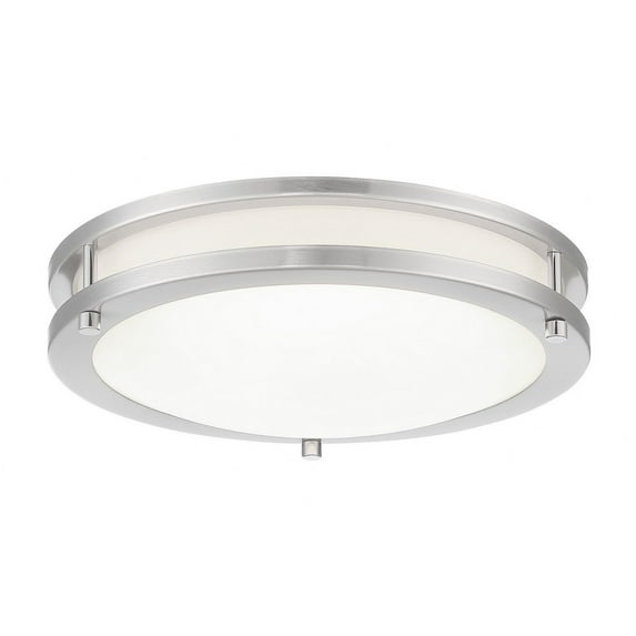 Minka Lavery 712 Vantage 12" Wide Round Led Flush Mount Ceiling Fixture - Nickel