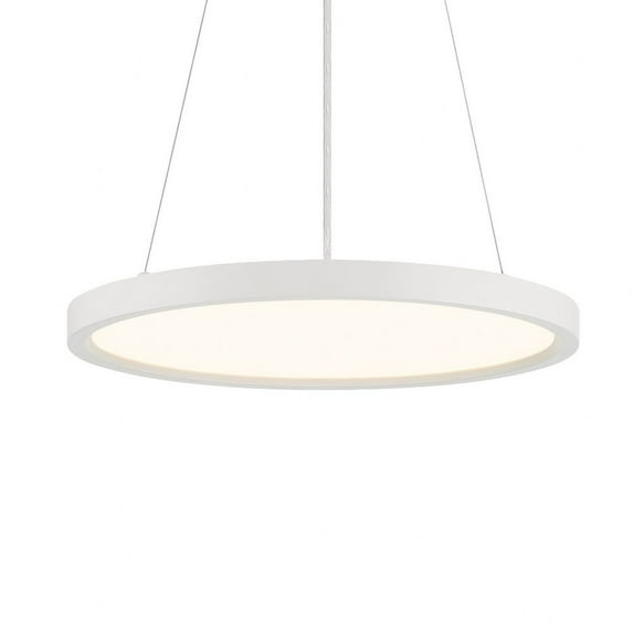 725-44-L-Minka Lavery-Pendant - 30W 1 LED Pendant-1.5 Inches Tall and 15 Inches Wide-White Finish